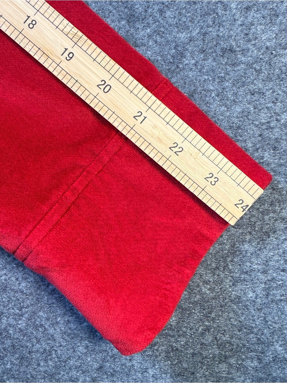 Talbots Woman Rich Red Velour Button Front Jacket Stretch Plus Size 18W Holiday - Picture 9 of 10
